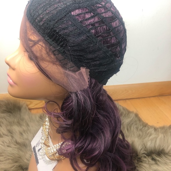 Jade Purple ombré curly lux LaceFront Wig *NWT* - Picture 6 of 8